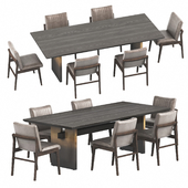Alice Dining Chair & Brennan Dining Table by Four Hands