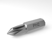 Steel Bit PH2 for drill / screwdriver