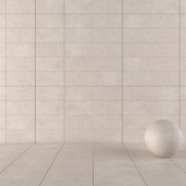 Concrete Wall Tiles Ares Ivory Set 2