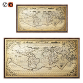 Restoration Hardware 1588 World Map