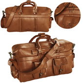 ROOSEVELT BUFFALO LEATHER PILOT BAG - LARGE