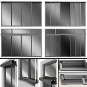 Раздвижные металлические автоматические двери /  Sliding Metal Automatic Doors