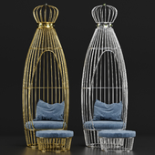 Crown birdcage chair