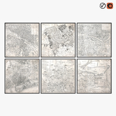 Restoration Hardware Vintage Aerial Maps Of European Cities