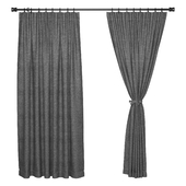 Charcoal Curtain Panel
