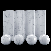 White carrara marble