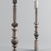 Carved baluster