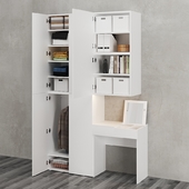 Ikea | Ophus Wardrobe with 6 Drawers and Table