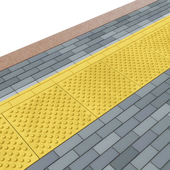 Tactile tiles and pavers (made by geometry)