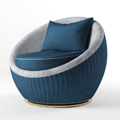 armchair blue seat model 3d max vray-corona 2013