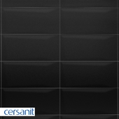 Плитка Cersanit Evolution черный рельеф 20x44 EVG232