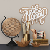 Next Home Decorative Set "Just Be Happy"