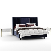 London Collection High End Modern Leather Upholstered Bed 2000x1800 mm