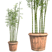 Bamboo cluster pot
