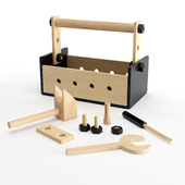 Wooden Toy Tool Box