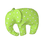 Декоративная подушка слон из ткани для детской
