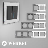OM Glass frames for sockets and switches Werkel Diamant mirror