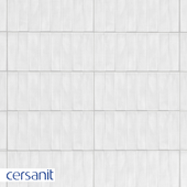 Плитка Cersanit Pudra кирпич, рельеф, белый, 20x44 PDG054D