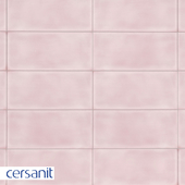 Плитка Cersanit Pudra рельеф, розовый, 20x44 PDG072D