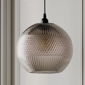 MANDIE GRAY TEXTURED GLASS PENDANT LIGHT