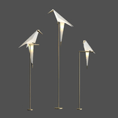 Origami Bird Floor Lamp