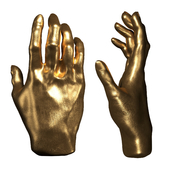 Deco Object Mano Gold kare