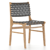 Wisteria Woven Leather Dining Chair