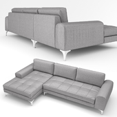 Vittorio 3 Seater Sofa, Pearl Grey