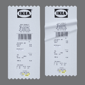 Ковер "ЧЕК" Ikea X Off White Receipt Rug