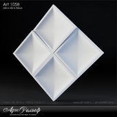 Гипсовая 3d панель Art-1058 от АртРельеф