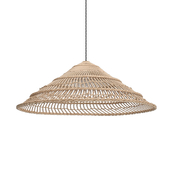 HK Living Wicker Hanging Lamp Triangle Natural