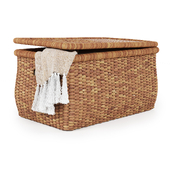 Beachcomber Handwoven Seagrass Lidded Basket