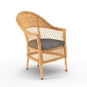 Garden chair with cushion and armrests "Sicily"