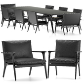 Stellar Works Ren table and chairs