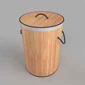 Корзина для хранения белья бамбуковая