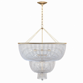 Jacqueline Two-Tier Chandelier in Hand-Rubbed An