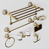 Gold Bathroom Accessories Set