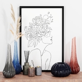 set vases-No5- By Reflex Murano glass vase
