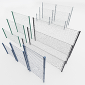 Metal mesh fence