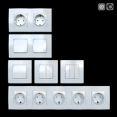 Set of sockets and switches