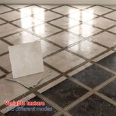 Tiled marble - variable texture