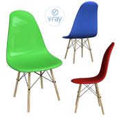 Chair LD light green Light wood