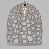 APARRI WHITE ROUGH CAST PENDANT LIGHT