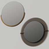 West Elm Rounded Half Frame & Dapper Glass Mirrors