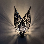 Sconce "Wings" made of metal with perforation Novosvet WINGS