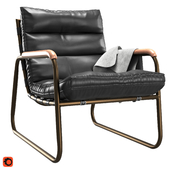 Cowhide Arm Chair   LEA-C0118-1D