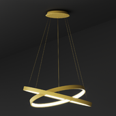 Подвесной светильник ULIGHT haloin Gold (2 кольца)