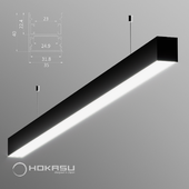 Подвесной линейный светильник HOKASU 35/40 Up&down (чёрный)