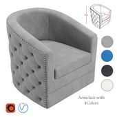 Arm Chair - Velci Swivel Accent Chair