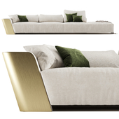 Metropol - Modular modern sofa in leather Laurameroni
